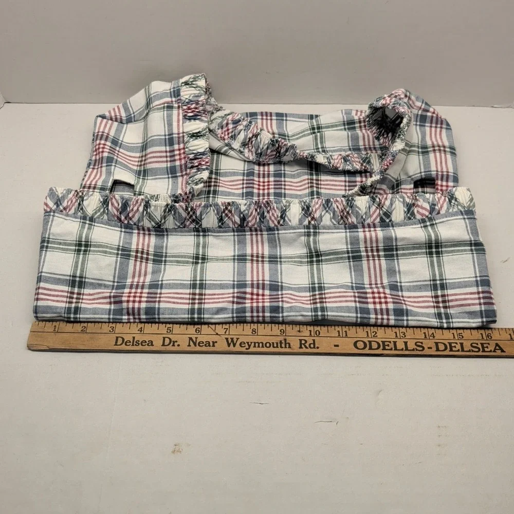 Longaberger Market Day Plaid Basket Liner & Garter Cloth Serving Tray
